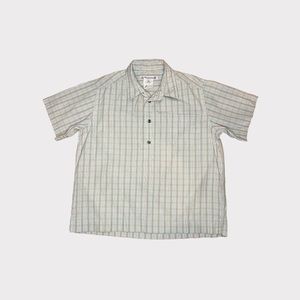 Bonpoint Light Blue and White Striped Polo
